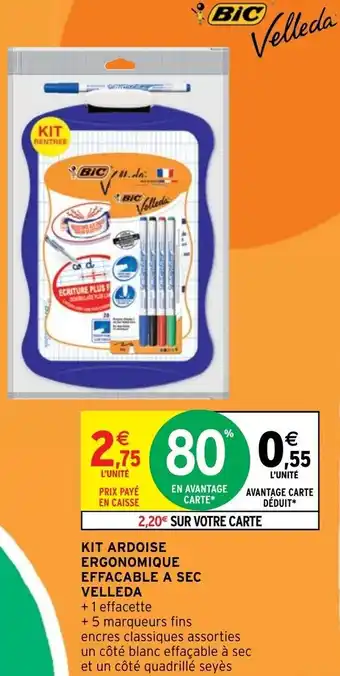 Intermarché Kit Ardoise Ergonomique offre