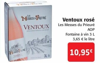 Colruyt Ventoux rosé Les Messes du Prieuré offre