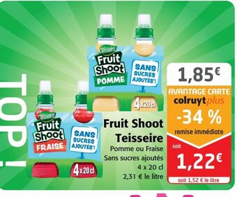 Colruyt Fruit shoot teisseire offre