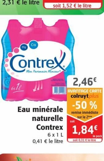 Colruyt Eau minérale naturelle Contrex 1,84€ offre