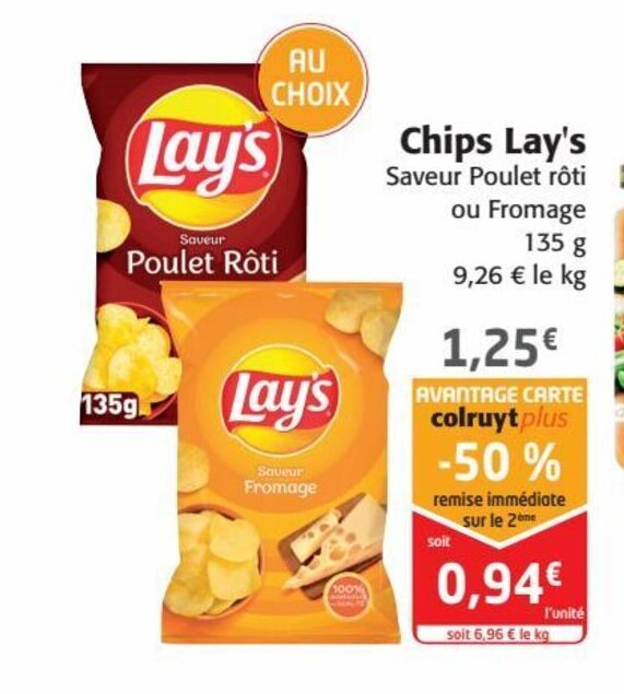 Promo Chips Lay's chez Colruyt