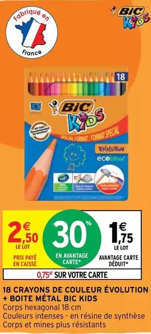 18 Crayons De Couleur Évolution