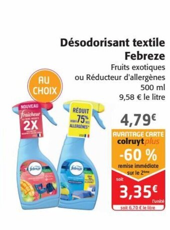 Colruyt Désodorisant textile Febreze offre
