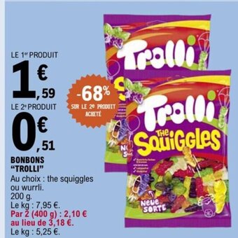 E.Leclerc BONBONS "TROLLI" offre