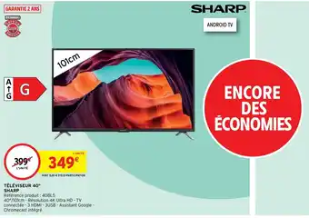 Intermarché Téléviseur 40"Sharp offre