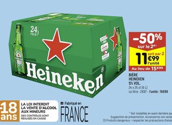 Leader Price BIÈRE HEINEKEN offre