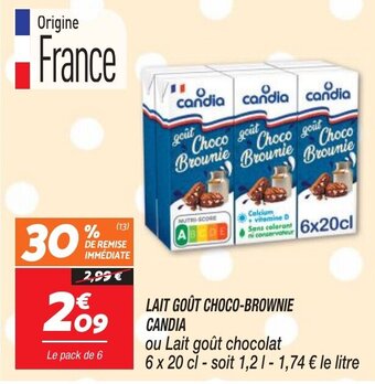Netto LAIT GOÛT CHOCO-BROWNIE CANDIA offre