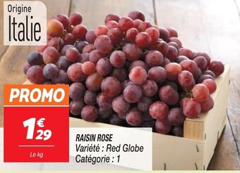 Netto RAISIN ROSE Variété: Red Globe offre