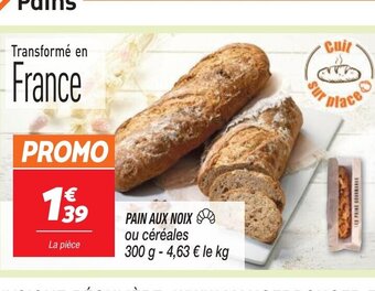 Netto PAIN AUX NOIX ou céréales 300 g -4,63 € le kg offre