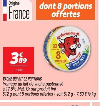 Netto VACHE QUI RIT 32 PORTIONS offre