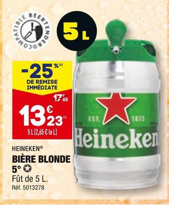 ALDI Heineken bière blonde 5° offre
