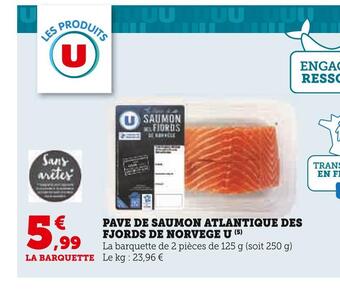 U Express U pave de saumon atlantique des fjords de norvege offre