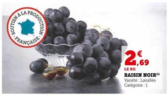 U Express Raisin noir offre