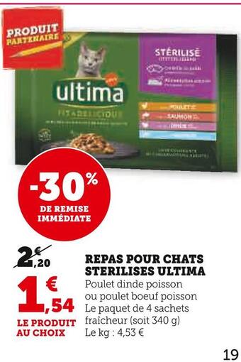 U Express Ultima repas pour chats sterilises offre