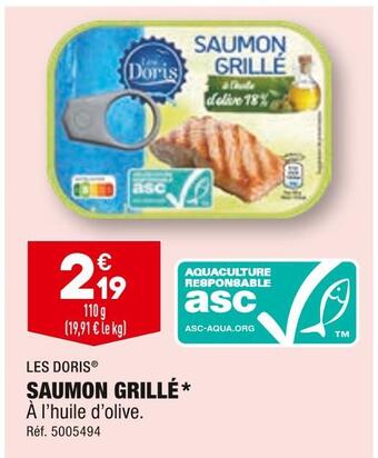 ALDI Les doris saumon grillé offre