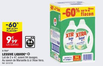 ALDI X-tra lessive liquide* offre