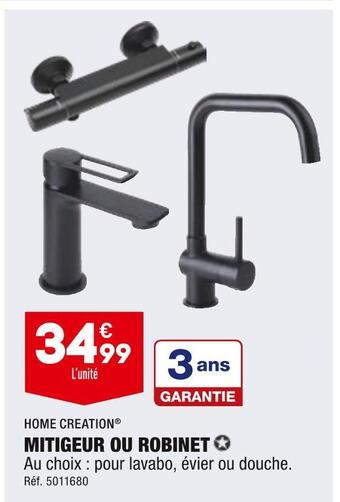 ALDI Home creation mitigeur ou robinet offre