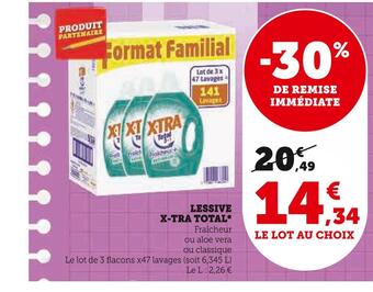 U Express X-tra total lessive * offre