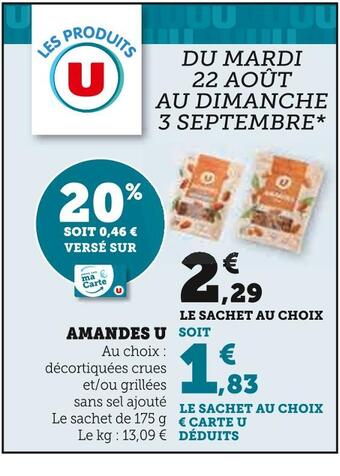 U Express U amandes offre