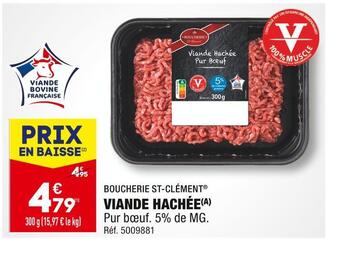ALDI Boucherie st-clément viande hachée offre