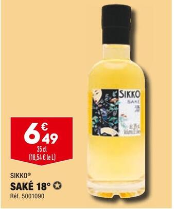 ALDI Sikko saké 18° offre