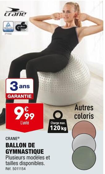 ALDI Crane ballon de gymnastique offre