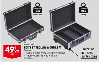 ALDI Workzone boîte et trolley à outils offre