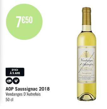 Vendanges d’autrefois aop saussignac 2018
