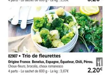 Thiriet Trio de fleurettes offre