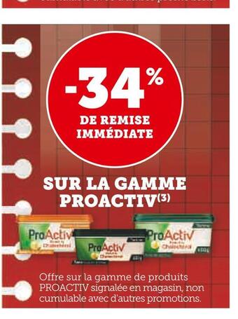 Proactiv -34% de remise immédiate sur la gamme proactiv