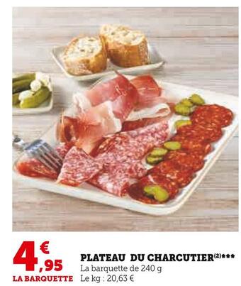 Super U Plateau du charcutier offre