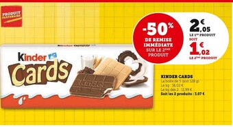 Super U Kinder cards kinder cards offre