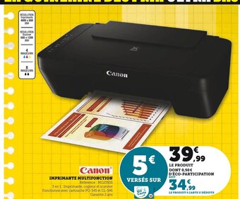 Super U Canon imprimante multifonction offre