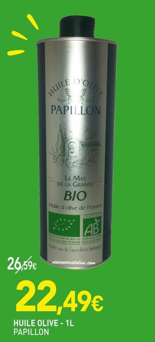 naturéO Papillon huile olive offre