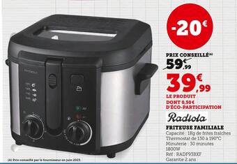 Hyper U U friteuse familiale offre