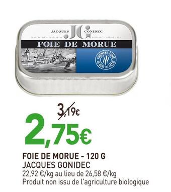 Jacques gonidec foie de morue