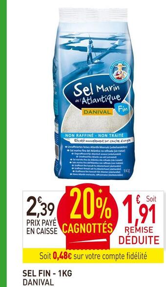 naturéO Danival sel fin offre