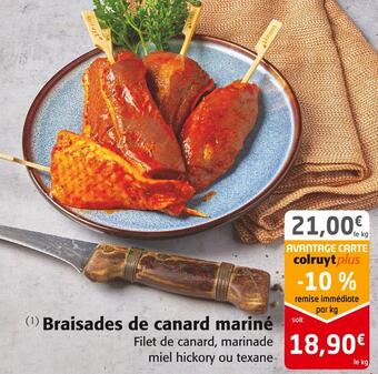 Colruyt Braisades de canard mariné offre