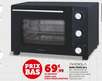 Hyper U Radiola mini four 26 l offre