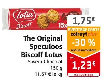 Colruyt Lotus the original speculoos biscoff offre