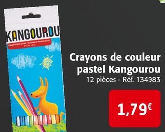 Colruyt Kangourou crayons de couleur pastel offre