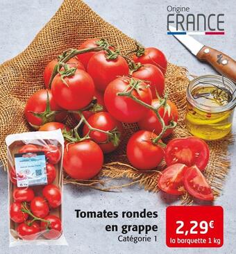 Colruyt Tomates rondes en grappe offre