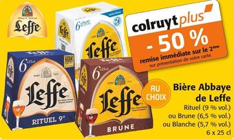 Colruyt Leffe bière abbaye offre
