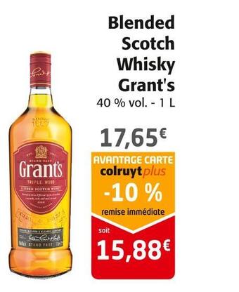 Colruyt Grant's blended scotch whisky offre