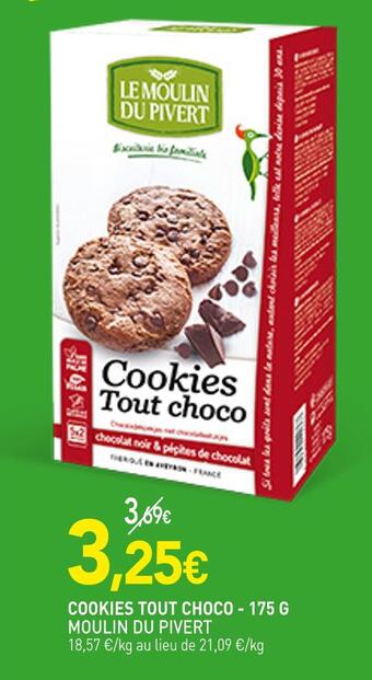 naturéO Moulin du pivert cookies tout choco offre