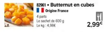 Butternut en cubes