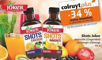 Colruyt Joker shots joker offre