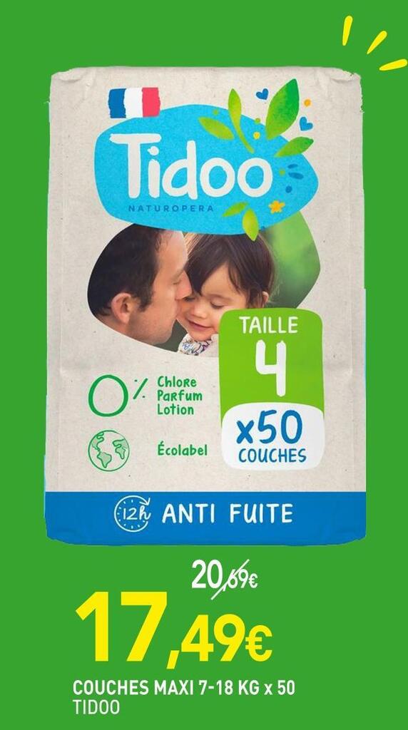 Promo Tidoo couches maxi chez naturéO