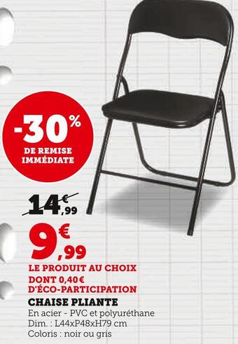 Hyper U Chaise pliante offre