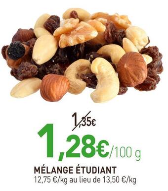 naturéO Mélange étudiant offre